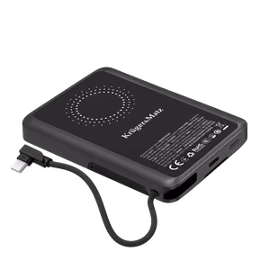 Kruger&Matz-varavirtalähde, 10000 mAh, Li-Polymer, QC ja PD, CCC-sertifioitu Aasian markkinoille