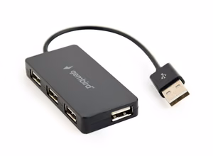 Gembird UHB-U2P4-04 USB 2.0 Interface Hub 480 Mbit/s, black