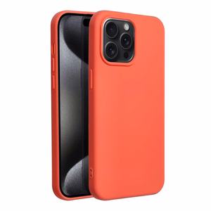 Silikoninen Suojakuori iPhone 15 PRO MAX:lle persikka