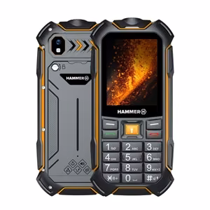 Hammer Boost 2 LTE – 2.4 tuuman näyttö kestävä peruspuhelin, 64 MB RAM, 128 MB, Dual SIM, 3G, 2 MP kamera, 3500 mAh, musta