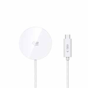 Tech-Protect A50 MagSafe 25 W QI2.2 langaton laturi - valkoinen