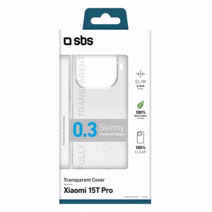 SBS Skinny Cover for Xiaomi 15T Pro - transparent