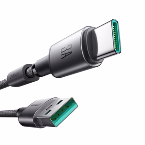 Joyroom S-A50 Unlimited Series 3A USB-A - USB-C -kaapeli magneettisella kaapelinorganisaattorilla 1,2 m - harmaa