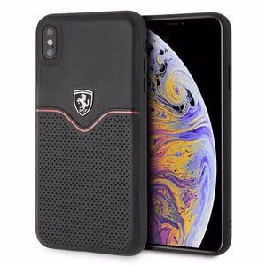 Ferrari kovakotelo FEOVEHCI65BK iPhone Xs Max musta/musta Off Track Victory