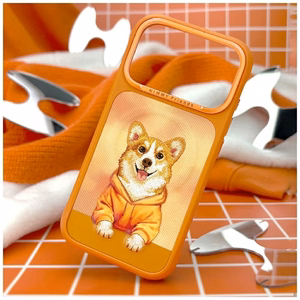 Nimmy Gentle Pets Series Dog MagSafe Suojakuori iPhone 17 Pro - Oranssi