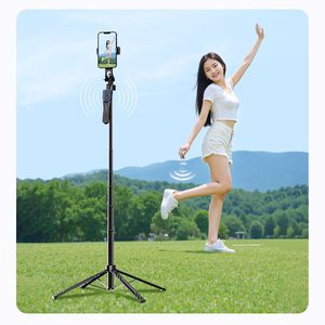 Selfiekeppi Orico SPN185 1/4 tuuman jalusta puhelinkameralle 360 asteen käännöllä Bluetooth 5.2 - musta