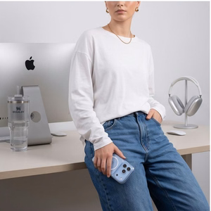 Tech-Protect MagPeak MagSafe CC -suojakuori iPhone 18 Pro / 17 Pro -malleille, läpinäkyvä