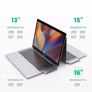 HUB Ugreen 60559 2x USB-C / USB-C PD (Thunderbolt 3, 100W, 4K 60 Hz, 10 Gbps) / HDMI 4K 30 Hz / 3x USB 3.0 for MacBook Pro / Air - Gray