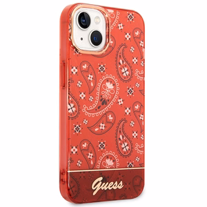 Guess GUHCP14MHGBNHR iPhone 14 Plus 6.7" punainen/punainen kovakotelo Bandana Paisley (Paisley)