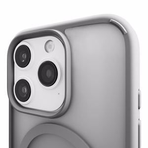 Puro Gradient MagSafe silikonisuoja iPhone 16 Pro - hopea