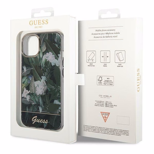 Guess Jungle Collection iPhone 14 -kotelo - vihreä