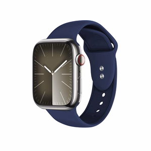Crong Liquid strap for Apple Watch 44 / 45 / 46 / 49 mm, navy blue