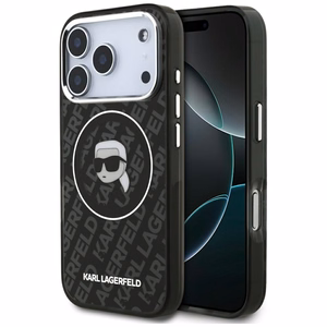 Karl Lagerfeld IML Karl Head Logo MagSafe -suojakuori iPhone 17 Pro Max - musta