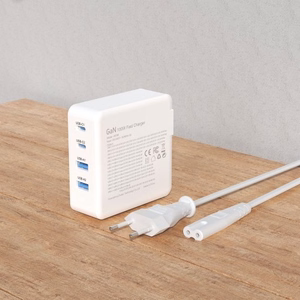 GaN 100W fast wall charger 2 x USB-C / 2 x USB Dudao A100EU - white