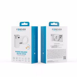 Forever PHSS-100 Bluetooth-puhelinpidike/selfiekeppi MagSafelle, valkoinen