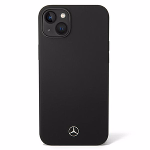 Mercedes Silicone Line MagSafe Suojakuori iPhone 14 Pluslle - musta