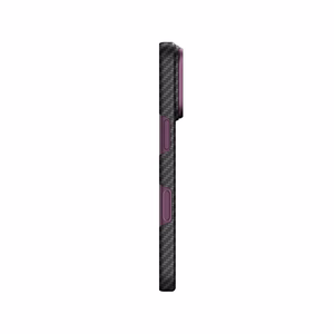 AmazingThing Titan Max Lens suojakuori mallille iPhone 18 Pro, aramidikuitua, kameransuojuksella, MagSafe-yhteensopiva – väri: violetti