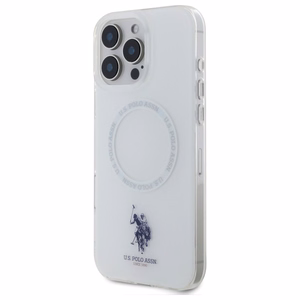 US Polo IML Ring MagSafe kotelo iPhone 16 Pro - valkoinen