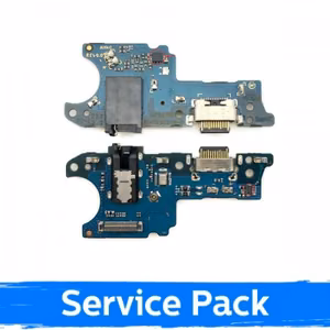 Charging Port Compatible With Samsung A037G A03s With Flex / Plata (Service Pack)