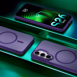 Samsung Galaxy S26+ – 3mk Smoke MagCase violetti puhelimen suojakuori