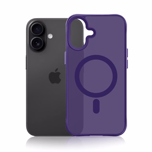3mk Smoke MagCase - suojakuori iPhone 17:lle - violetti-läpikuultava