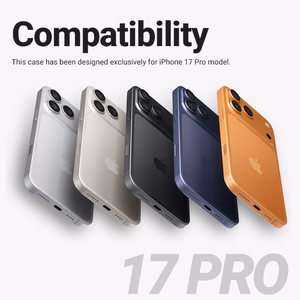 Crong Hybrid Frost MAG Cover MagSafe suojakuori iPhone 17 Pro -laitteelle, musta
