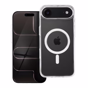 Suojakuori iPhone 17 AIR:lle Forcell F-Protect Clear Hybrid Premium yhteensopiva MagSafen kanssa läpinäkyvä