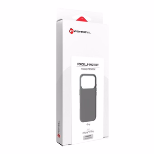 Suojakuori iPhone 17 PRO:lle Forcell F-Protect Frame Premium yhteensopiva MagSafen kanssa harmaa