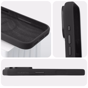 Liavec Silky -suojakuori metallisella kamerakehyksellä mallille iPhone 18 Pro/17 Pro, musta