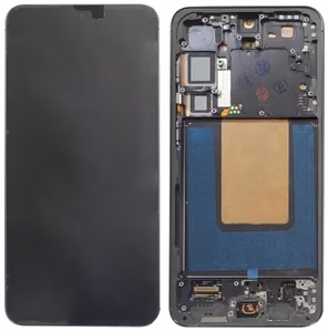 LCD screen Samsung S926 S24 Plus with touch screen and frame Black original (assembled service pack)