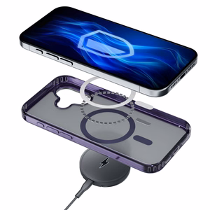 3mk Frosty MagCase violetti suojakuori Apple iPhone 16 Plus:lle - violetti