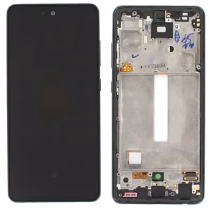LCD screen Samsung A525/A526 A52 4G/5G 2021 with touch screen and frame Awesome Black original (service pack)