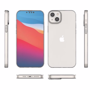 Geelikotelo suojus Ultra Clear 0,5 mm iPhone 14 Max läpinäkyvä