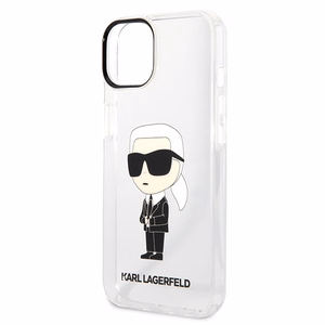 Karl Lagerfeld Ikonik Karl suojakuori iPhone 14 Plus:lle - läpinäkyvä