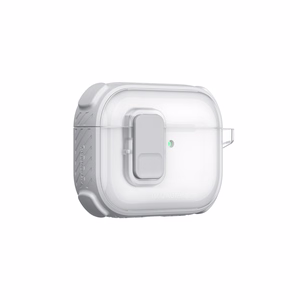 AmazingThing Titan Pro Mag Case Clear Suojakuori AirPods Pro 3 -kuulokkeille - valkoinen