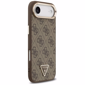 Guess 4G Triangle Logo MagSafe Suojakuori iPhone Airille - ruskea ja kultainen