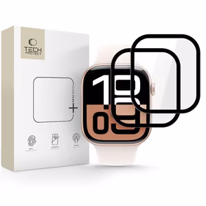 Tech-Protect Glass Flex+ Hybridilasi 2 kpl Apple Watch 10 42mm:lle - Musta