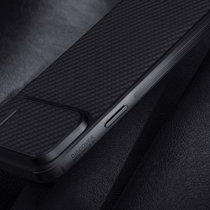 Nillkin Synthetic Fiber S Case iPhone 14 Plus kotelo kamerasuojalla, musta