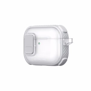 AmazingThing Titan Pro Mag Case Clear Suojakuori AirPods Pro 3 -kuulokkeille - valkoinen