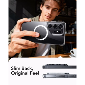ESR Classic Hybrid MagSafe Suojakuori Samsung Galaxy S26 Ultralle - Läpinäkyvä