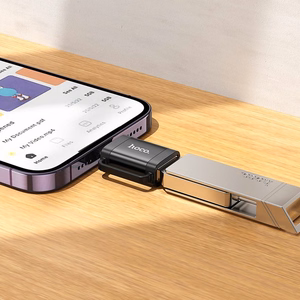 Hoco OTG-sovitin Lightning - USB-A UA31A Musta