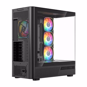 MODECOM Volcano AQ100 ARGB -miditornikotelo, musta