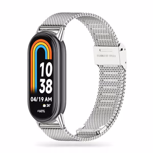 Tech-Protect Milaneseband Xiaomi Smart Band 8/9/NFC hopeinen