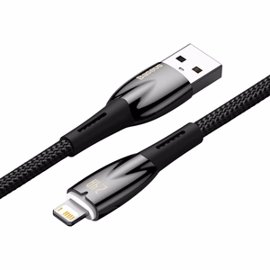 Baseus Glimmer USB Lightning kaapeli 2.4A 2m (musta)