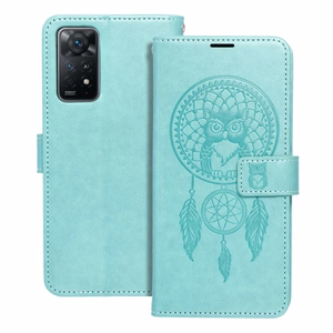 MEZZO lompakkokotelo XIAOMI Redmi Note 11 / 11S unisieppari-kuvio, vihreä