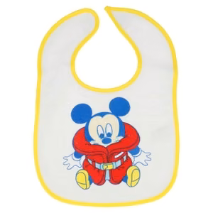 Mickey Mouse -ruokalaput tarrakiinnityksellä, 2 kpl