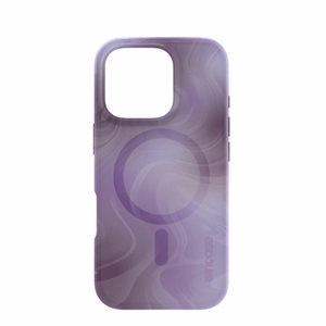 Incase Halo Case -suojakuori MagSafe-tuella iPhone 16 Pro -puhelimelle, Oil Slick Lilac