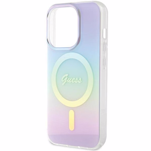 Guess GUHMP15LHITSU iPhone 15 Pro 6.1" Violetti/Violetti Kova Suojakuori IML Iridescent MagSafe