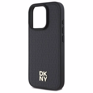 DKNY Repeat Pattern Stack Logo MagSafe Suojakuori iPhone 16 Pro Max:lle - musta