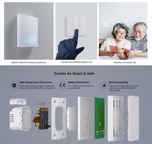 SONOFF M5 älykäs seinäkytkin M5-3C-80M, Wi-Fi, Matter